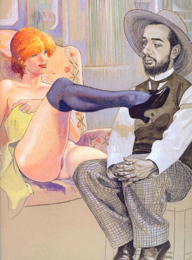 Цветные эротические иллюстрации