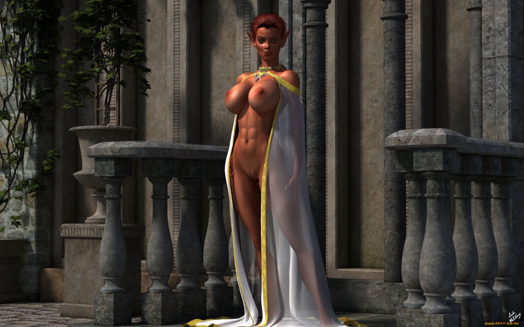 3д эльфийки с большими сиськами