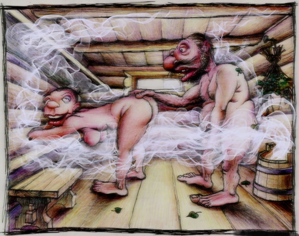 Эротические приколы в бане