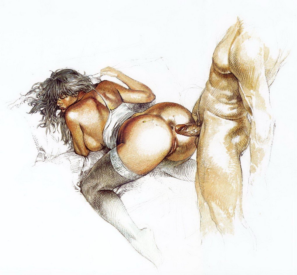 Карандашный порнокомикс