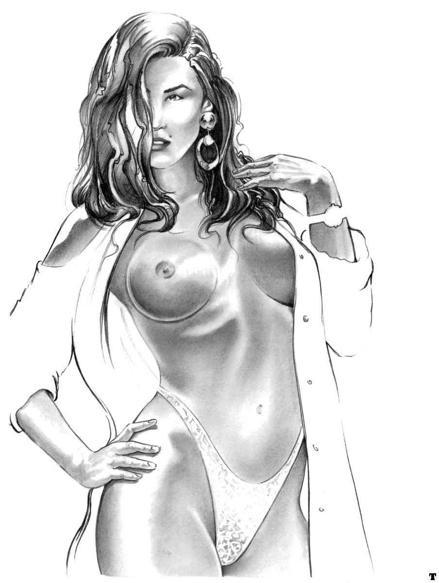 Голые реалистичные рисунки