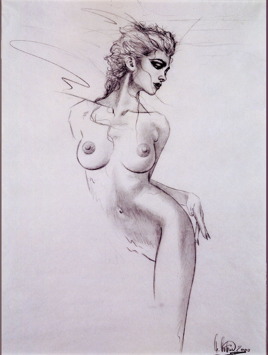 Рисунки карандашом голые