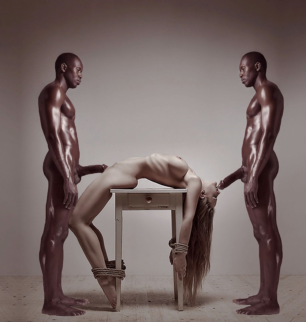 Красивые межрасовые пары ню