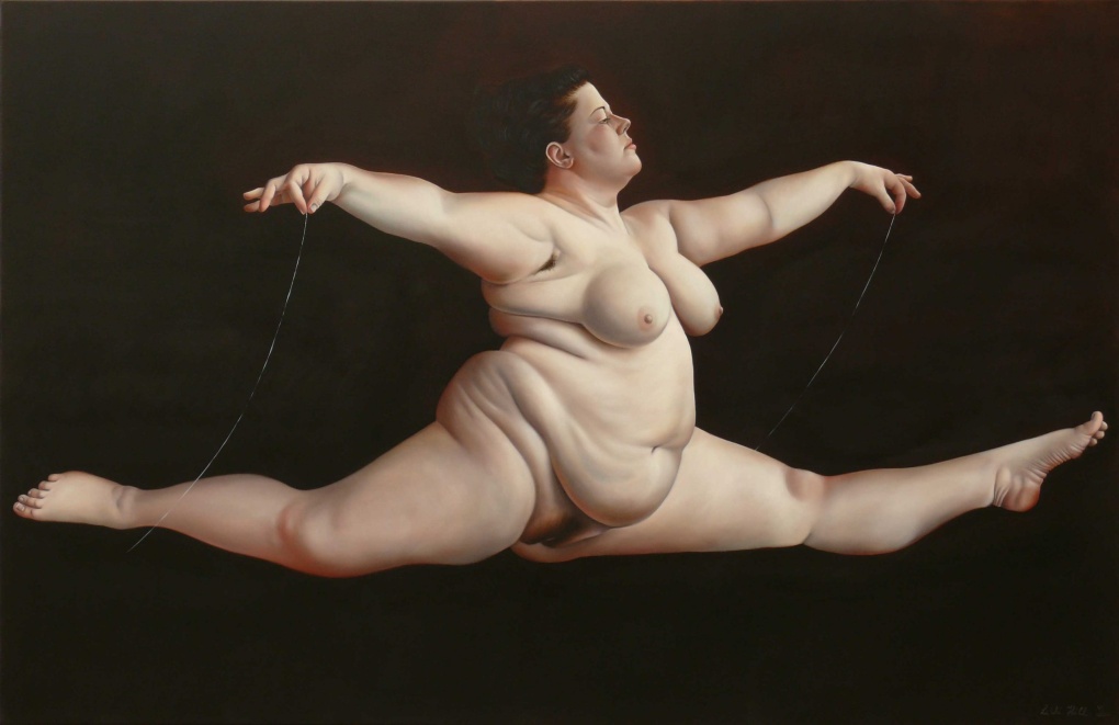 Голые толстушки на шпагате