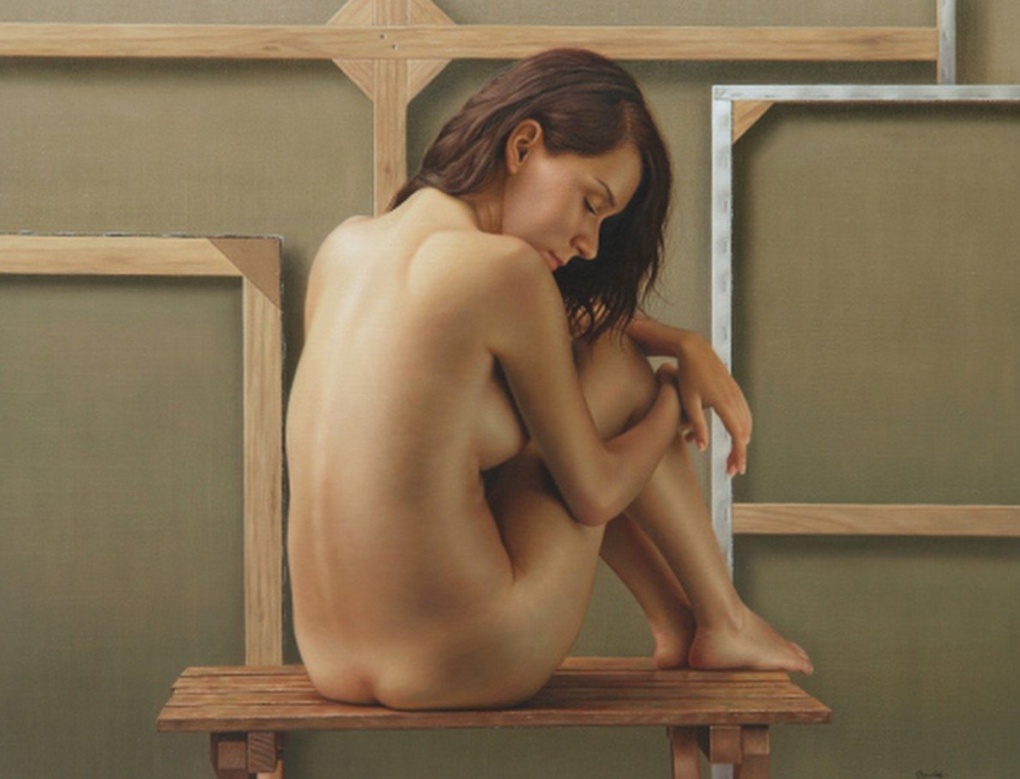 Гиперреализм в живописи ню