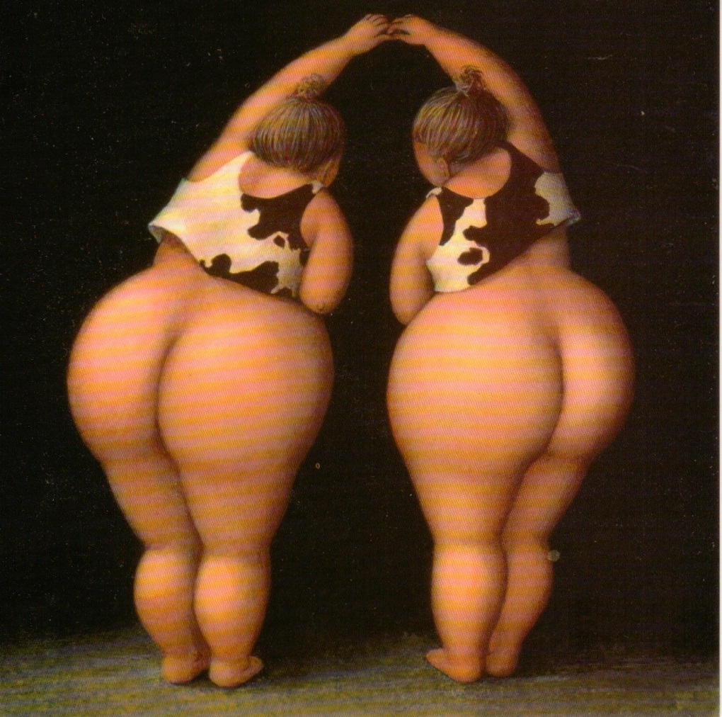 Голые толстушки на природе