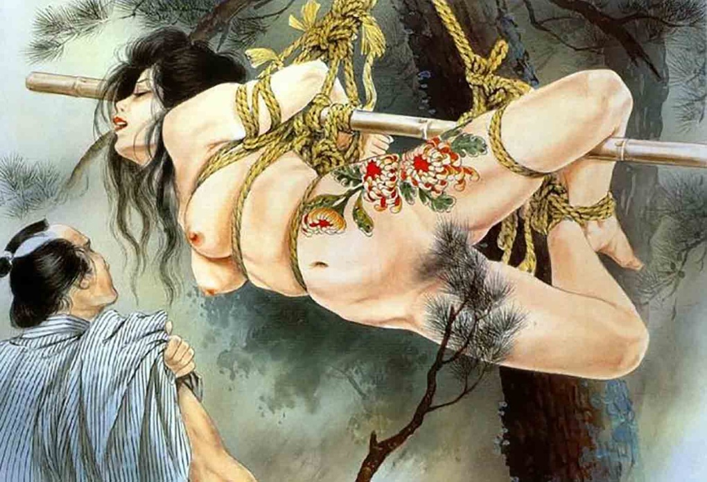 Ozuma Kaname 2 женщины шибари