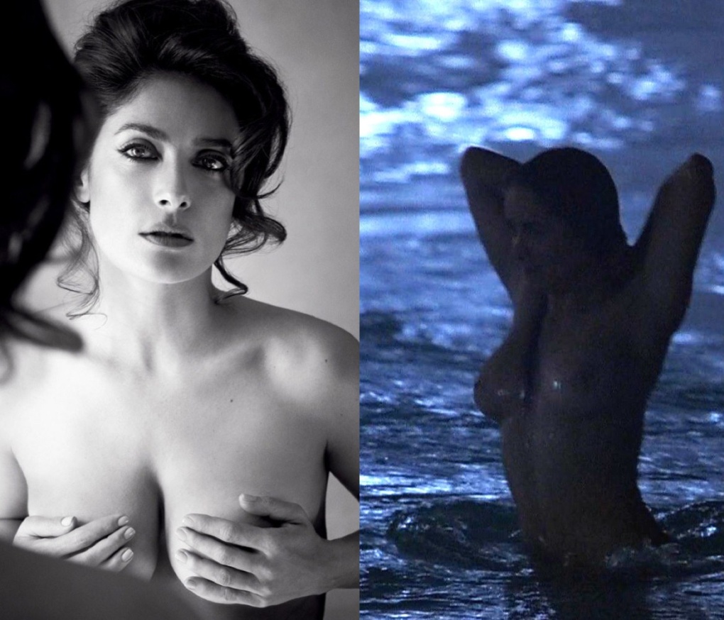 Актриса Сальма хайекголая