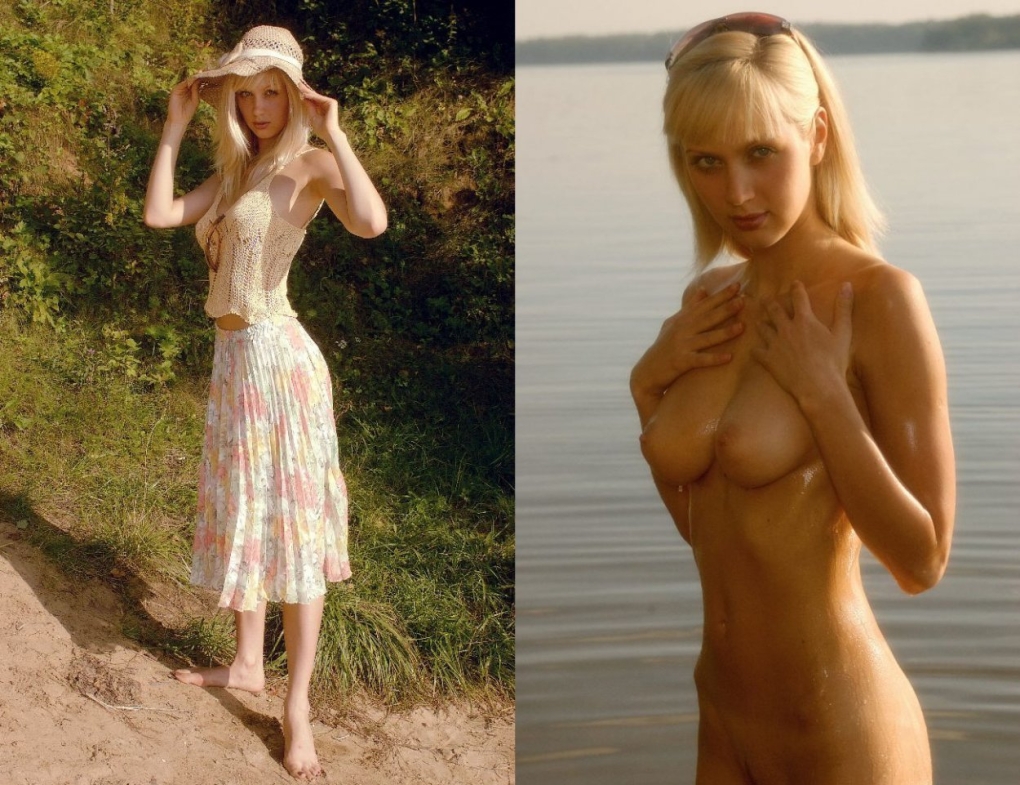 Зрелые одетые раздетые в купальниках