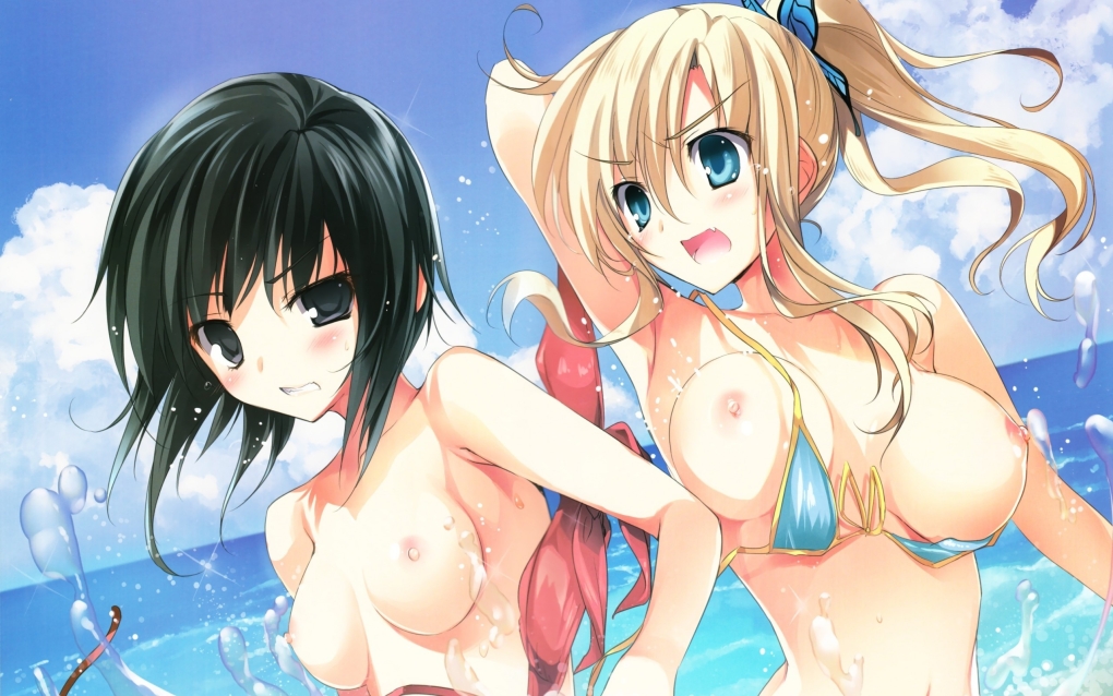 Аниме девочки в купальниках голые