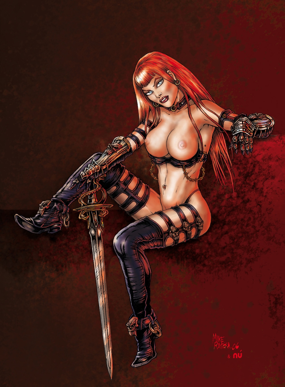Red Sonja косплей octokuro голая