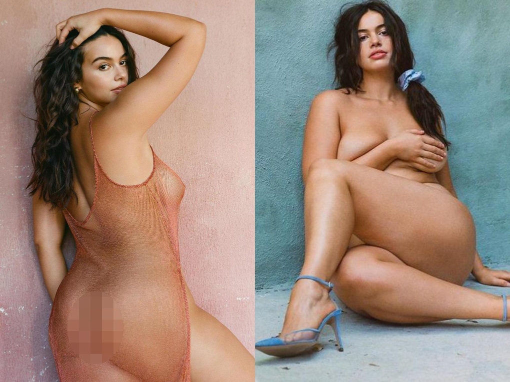 Модель плюс сайз Лондон Эндрюс nude