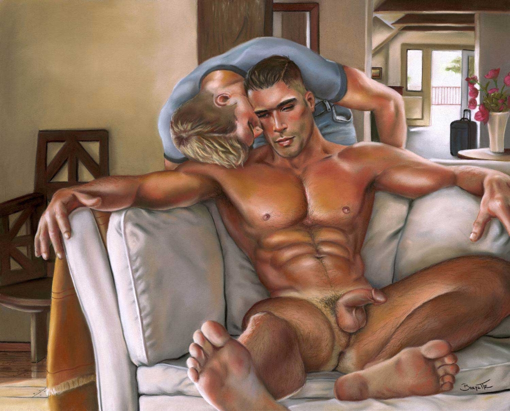 Рисование пениса с натуры