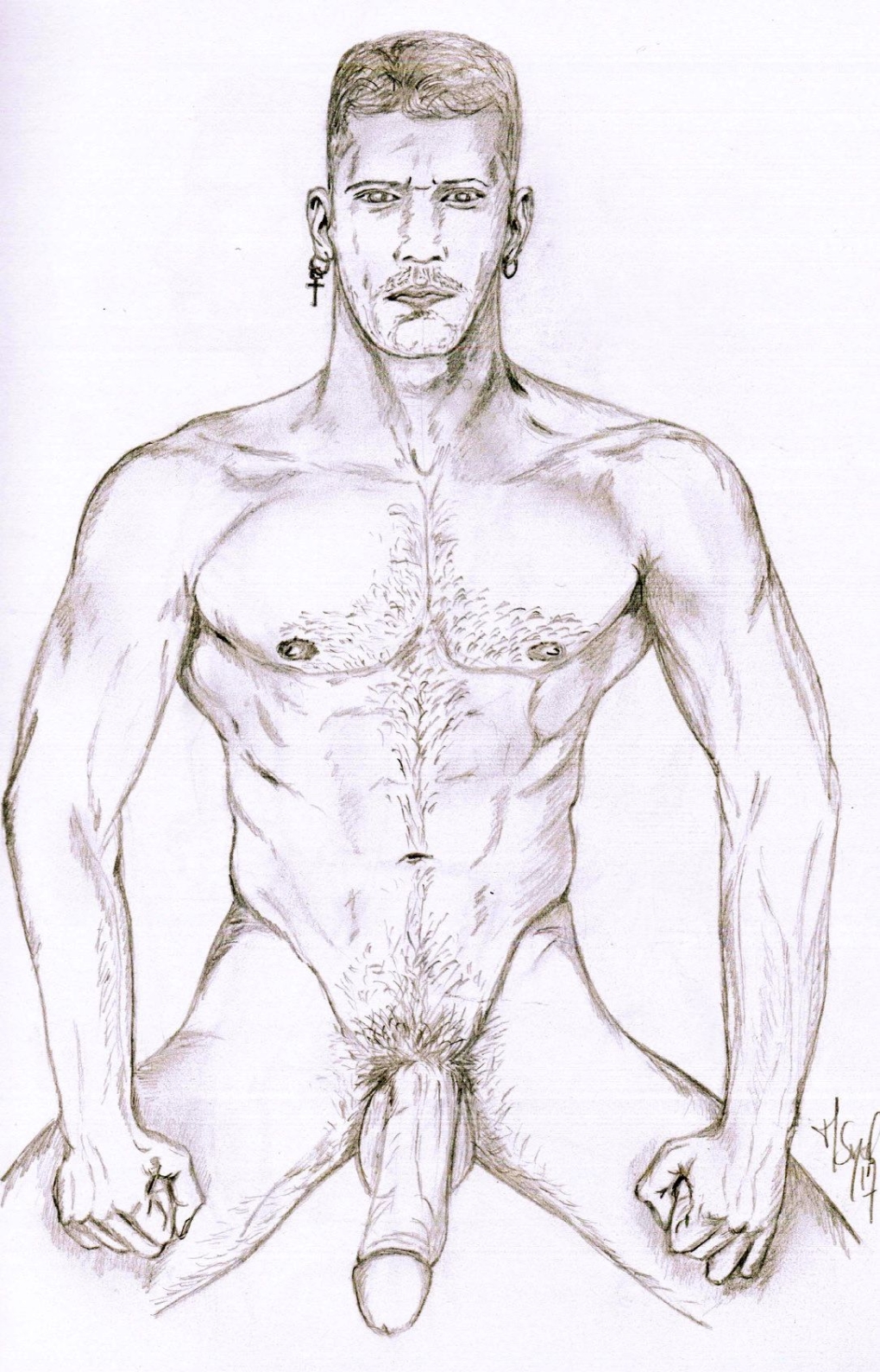 Рисованные голые парни-геи