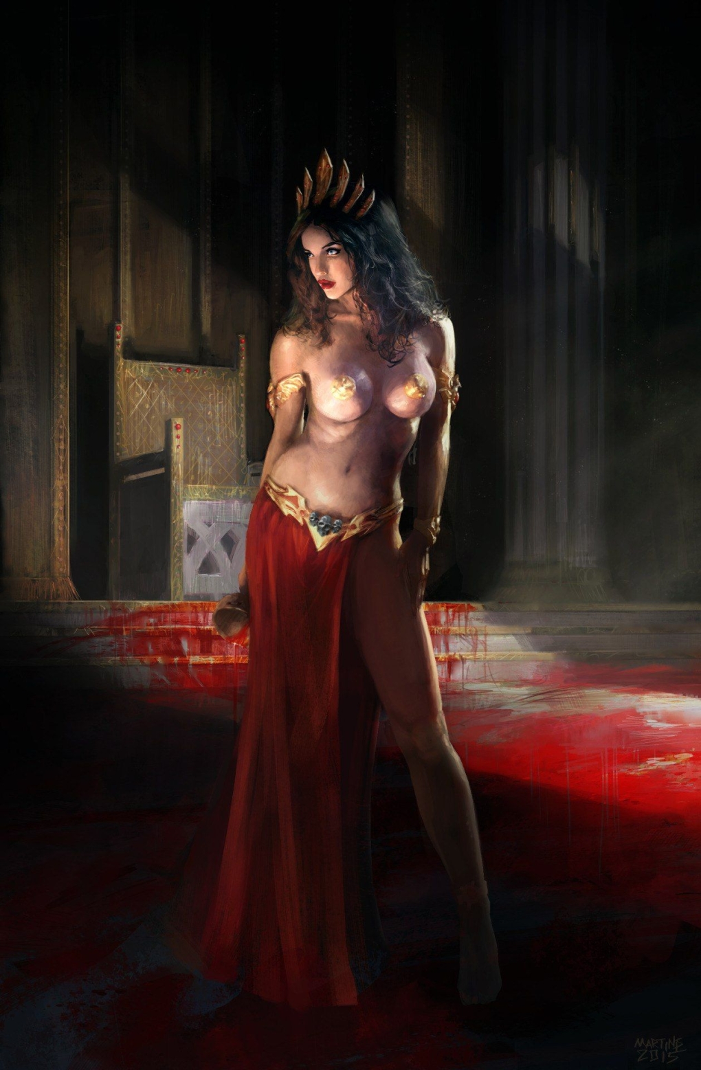 Эро девушка вампирша арт