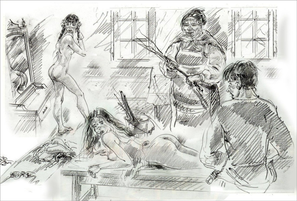 Жестокие пытки голых женщин