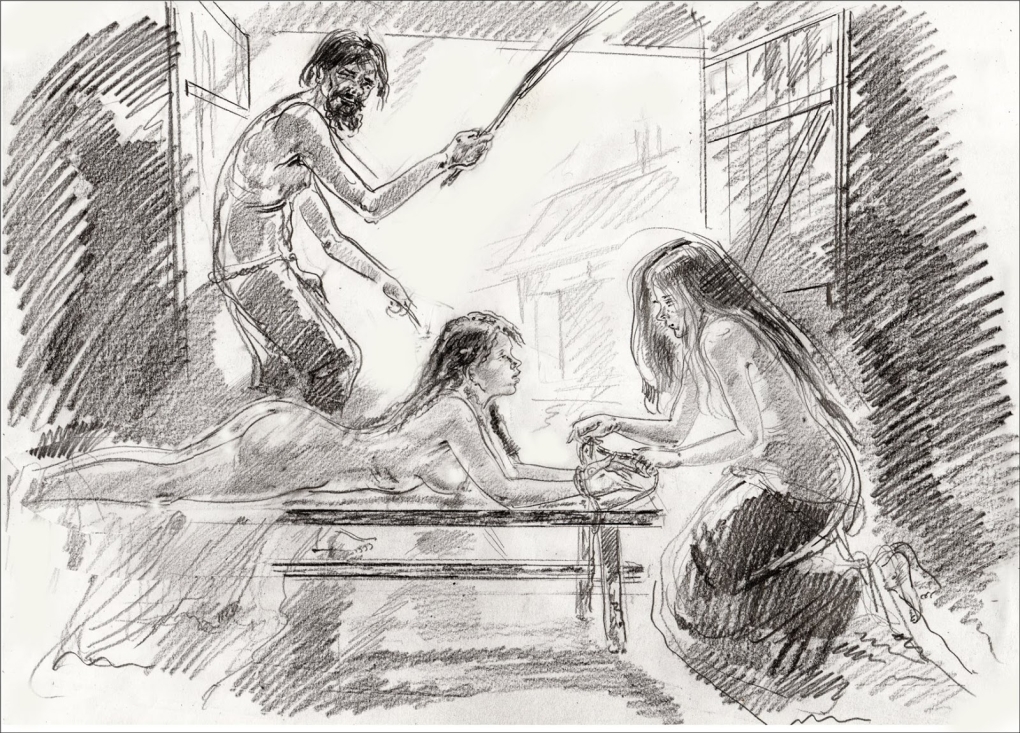 Наказание девушек порка