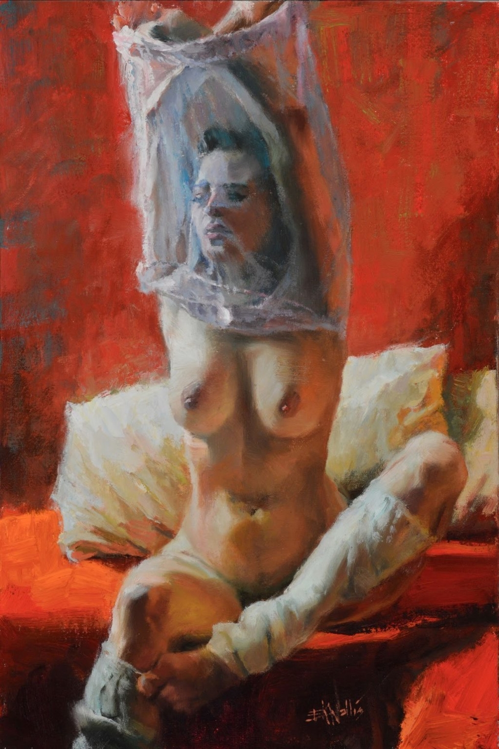 Ню живопись Эрик Валлес