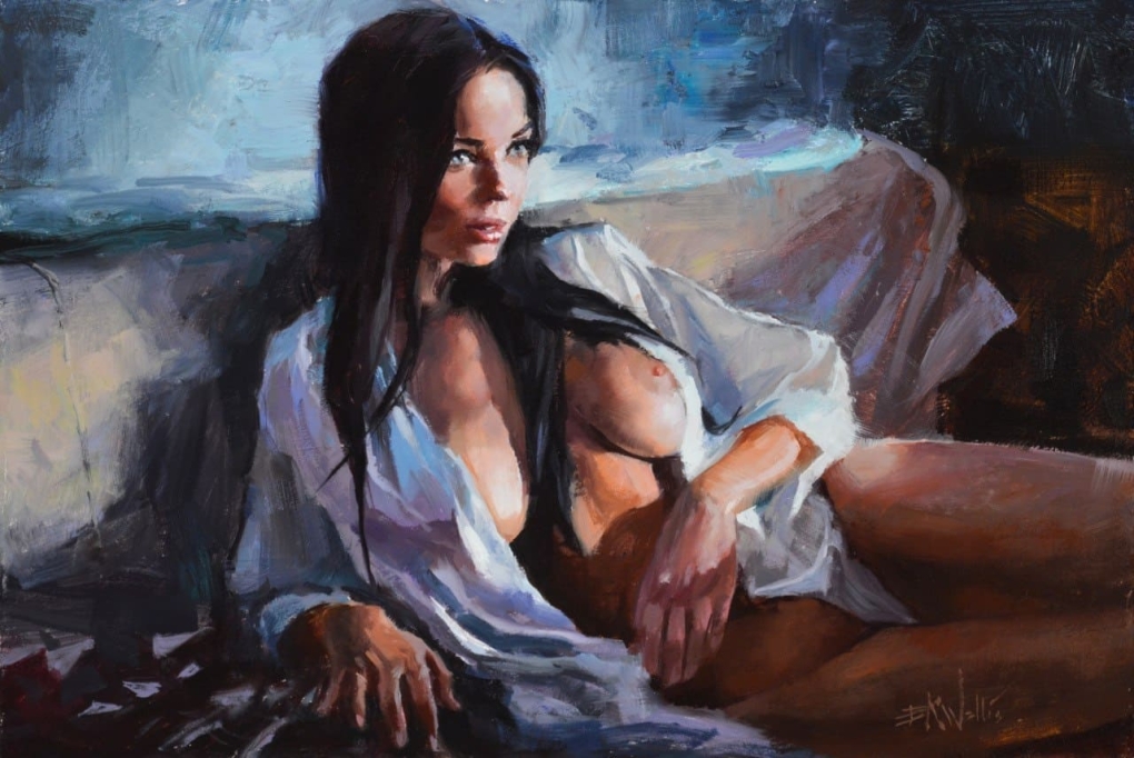 Ню живопись Эрик Валлес