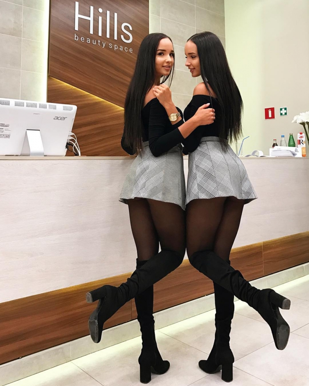 Twins Adelya and Alina
