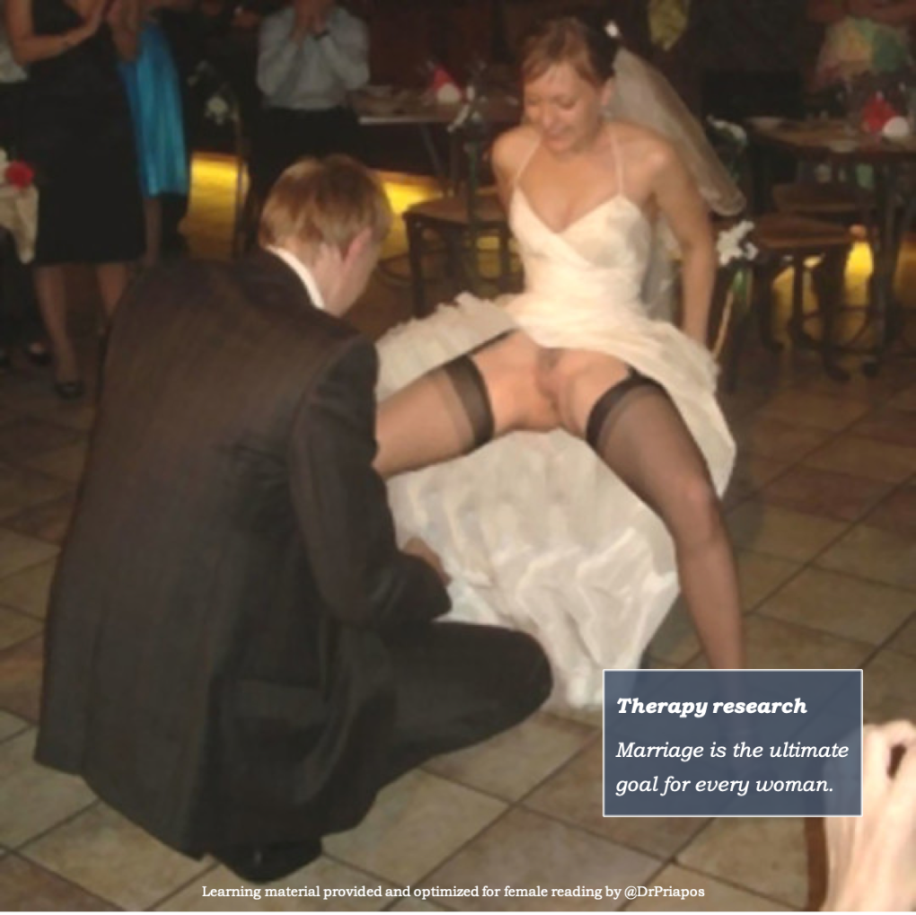 Заглядываем под платье невесты