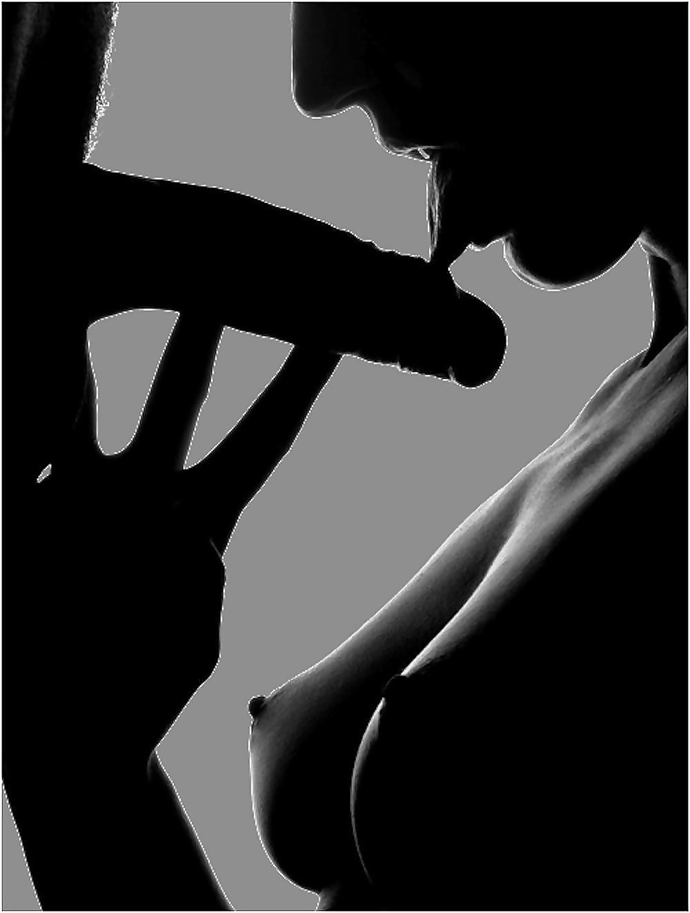 Черно белый Миньет красивый