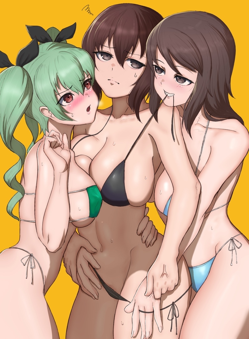 Girls und Panzer анчови хентай futa