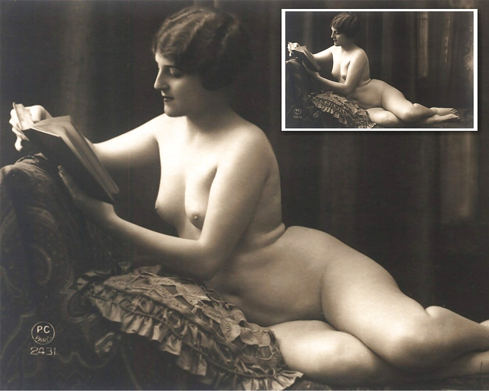 Женщина спиной ню ретро