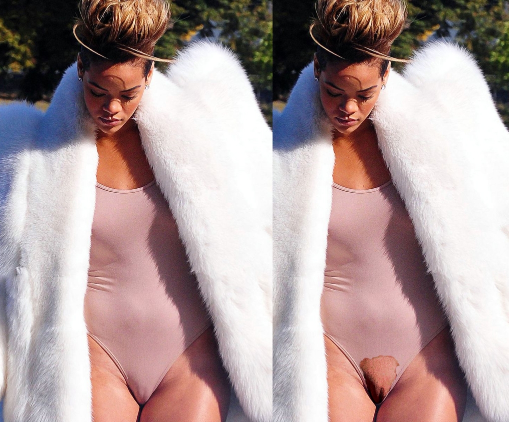 Голая засветилась на пляже