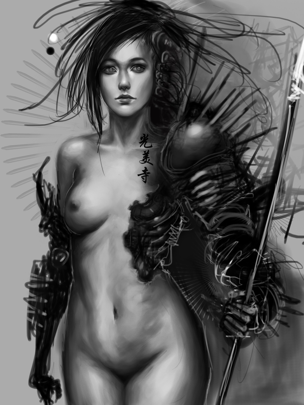 Девушки воительницы ню