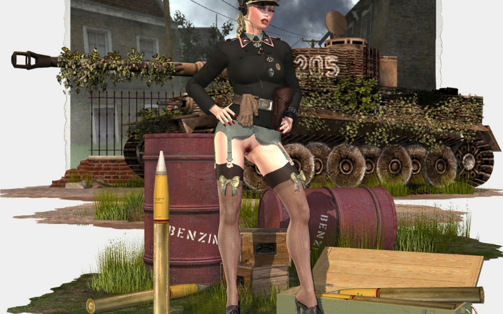 Голые в форме второй мировой