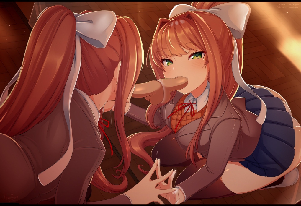 Doki Doki Literature Club Моника hentai