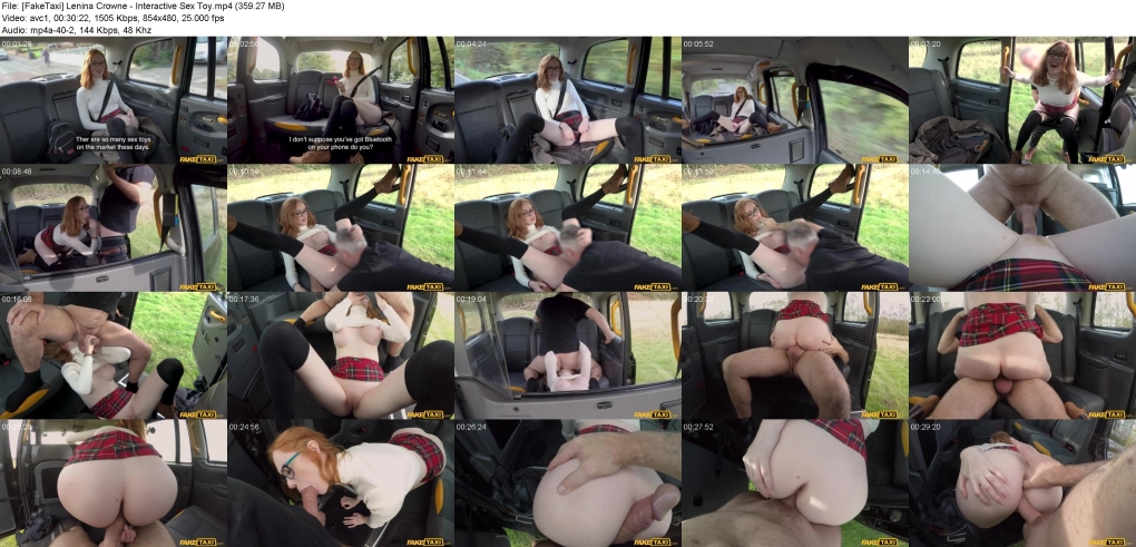 Таксист выебал телку в машине