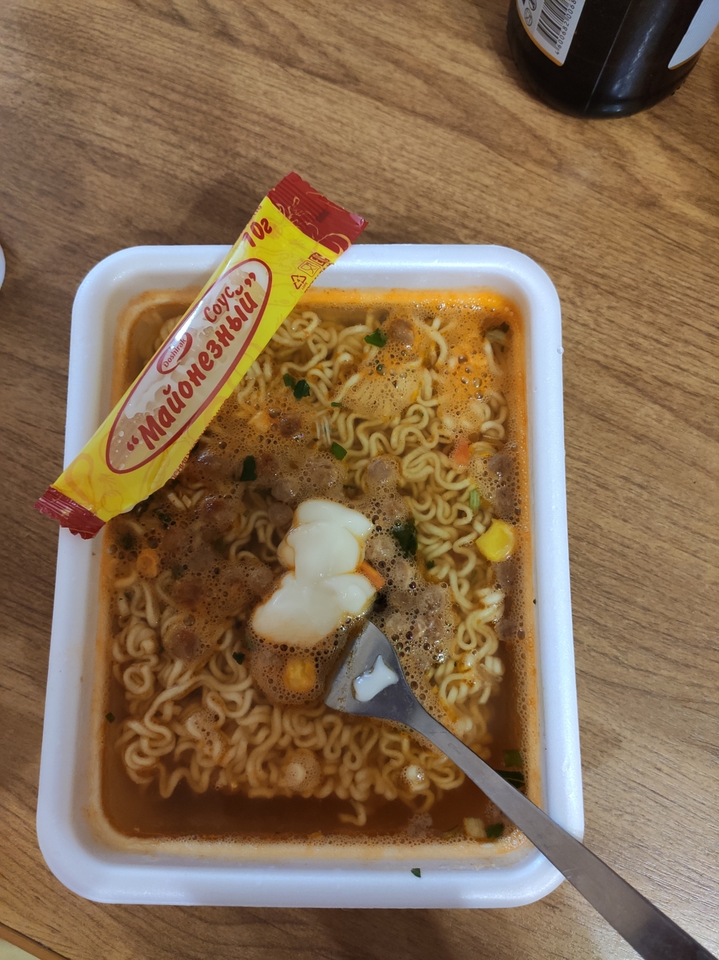 Доширак на сковороде