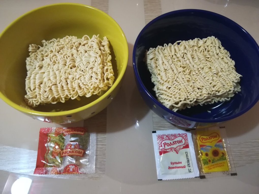 Вилка в дошираке увеличивается