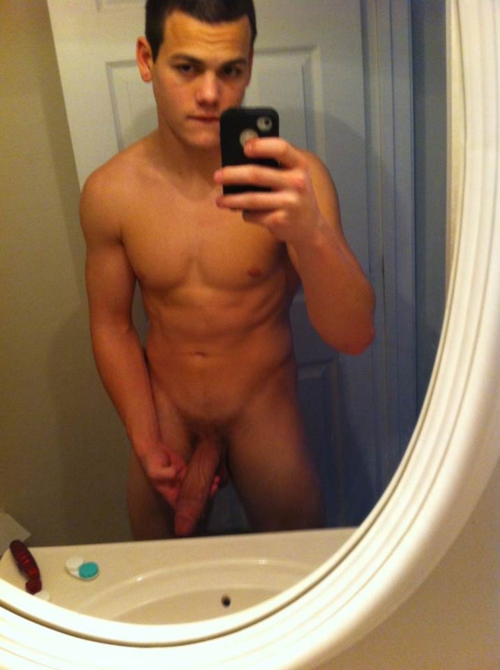 Селфи мужчины пресс с членом
