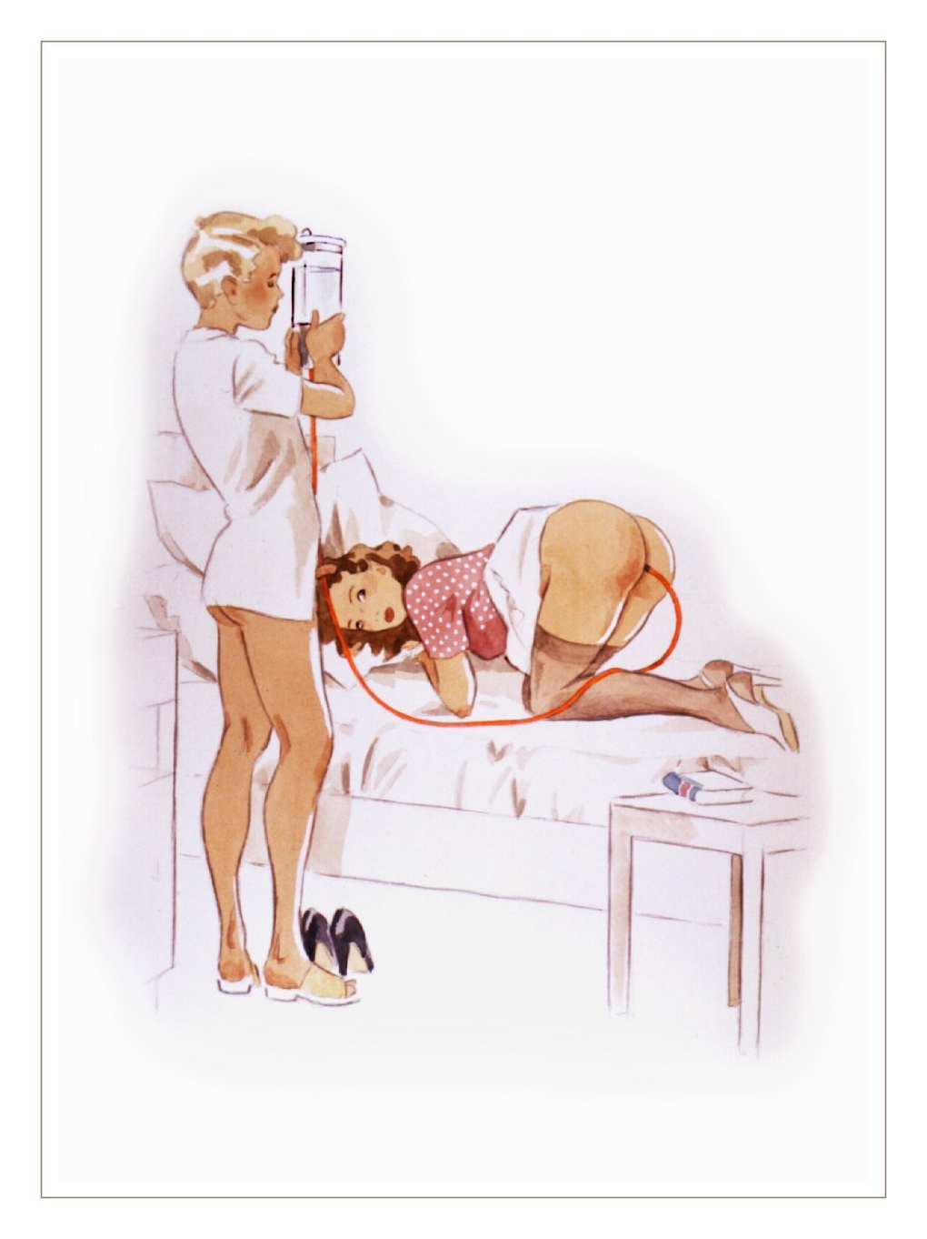 Клизма эротическая медсестра