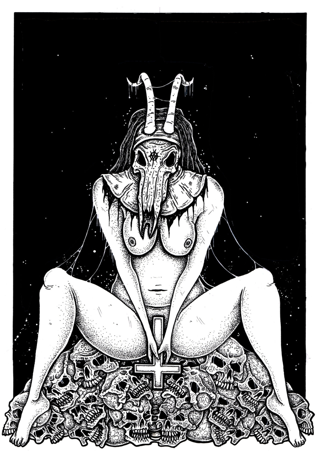 Совокупление с демонами офорт