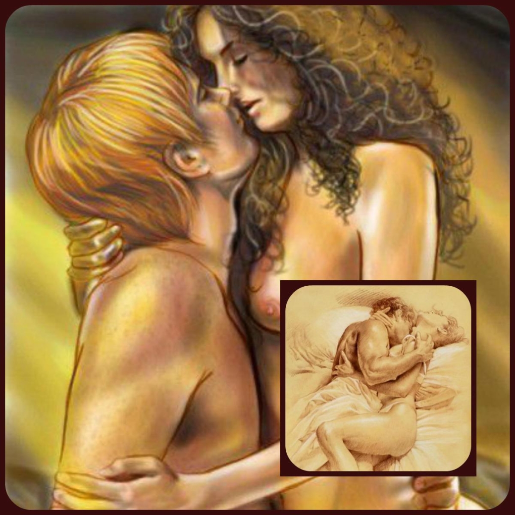 Эротические арты девушка и парень цветные