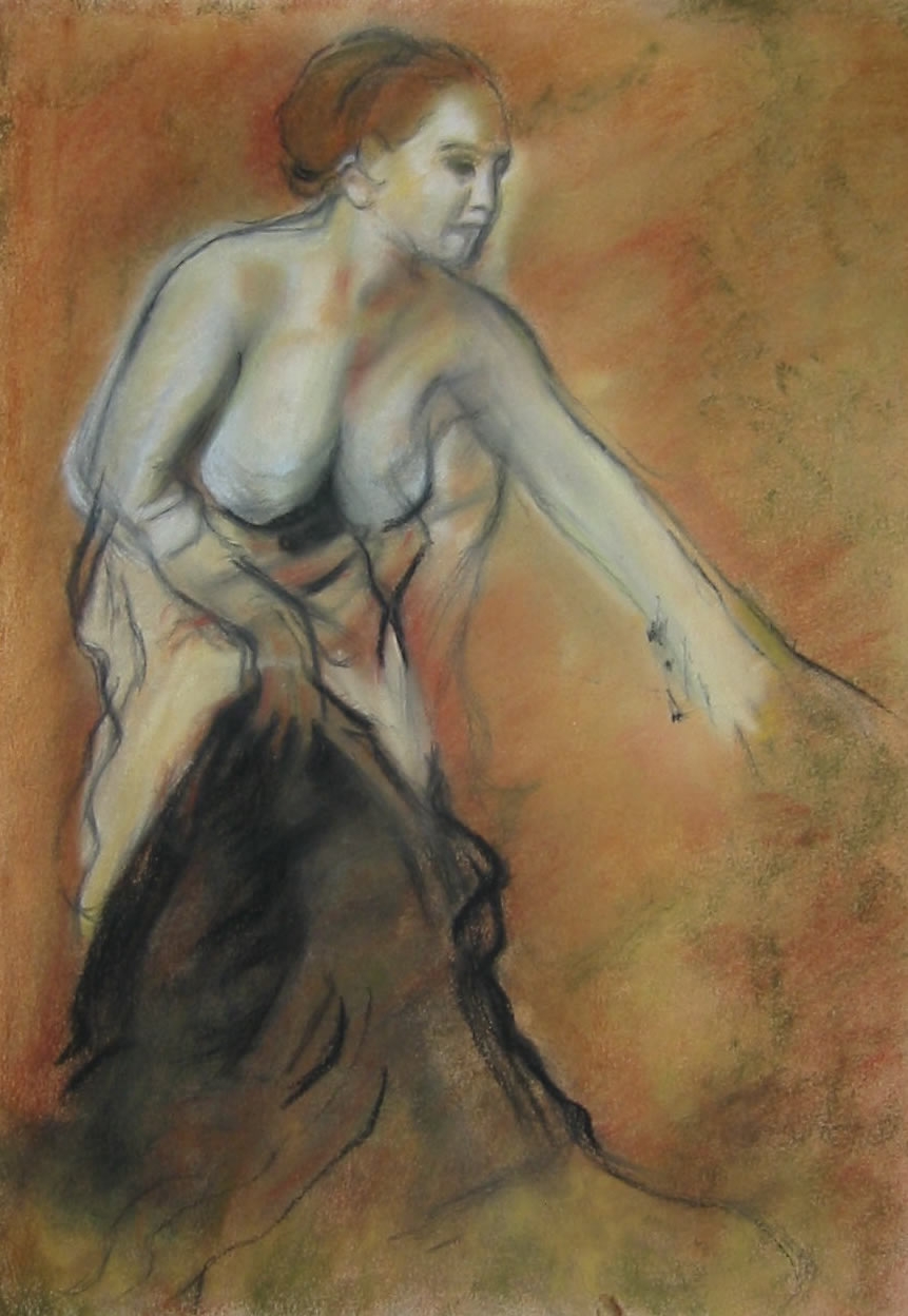 Эдгара Дега «после ванны» (1895,