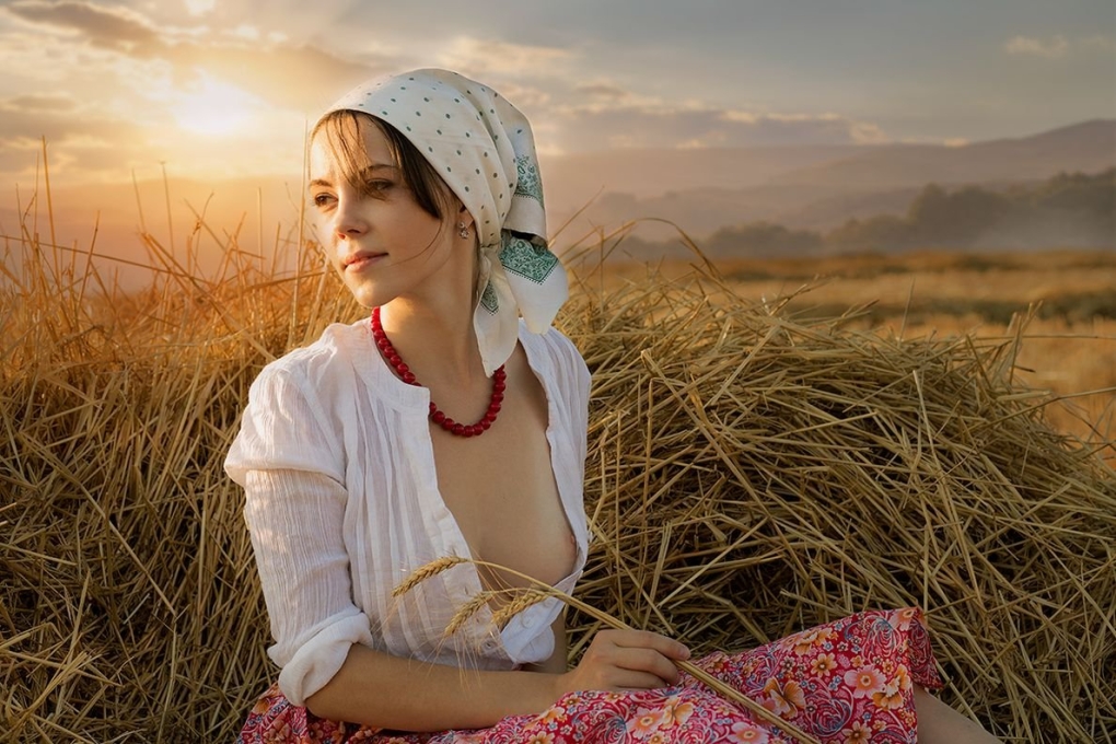 Ксюша Егорова фотомодель барышня крестьянка