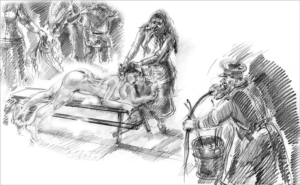 Связанная девушка бдсм порка