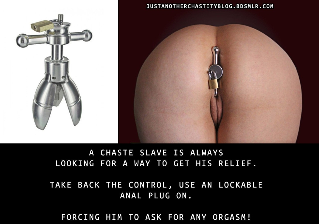 Анальные пробки с замком bdsm