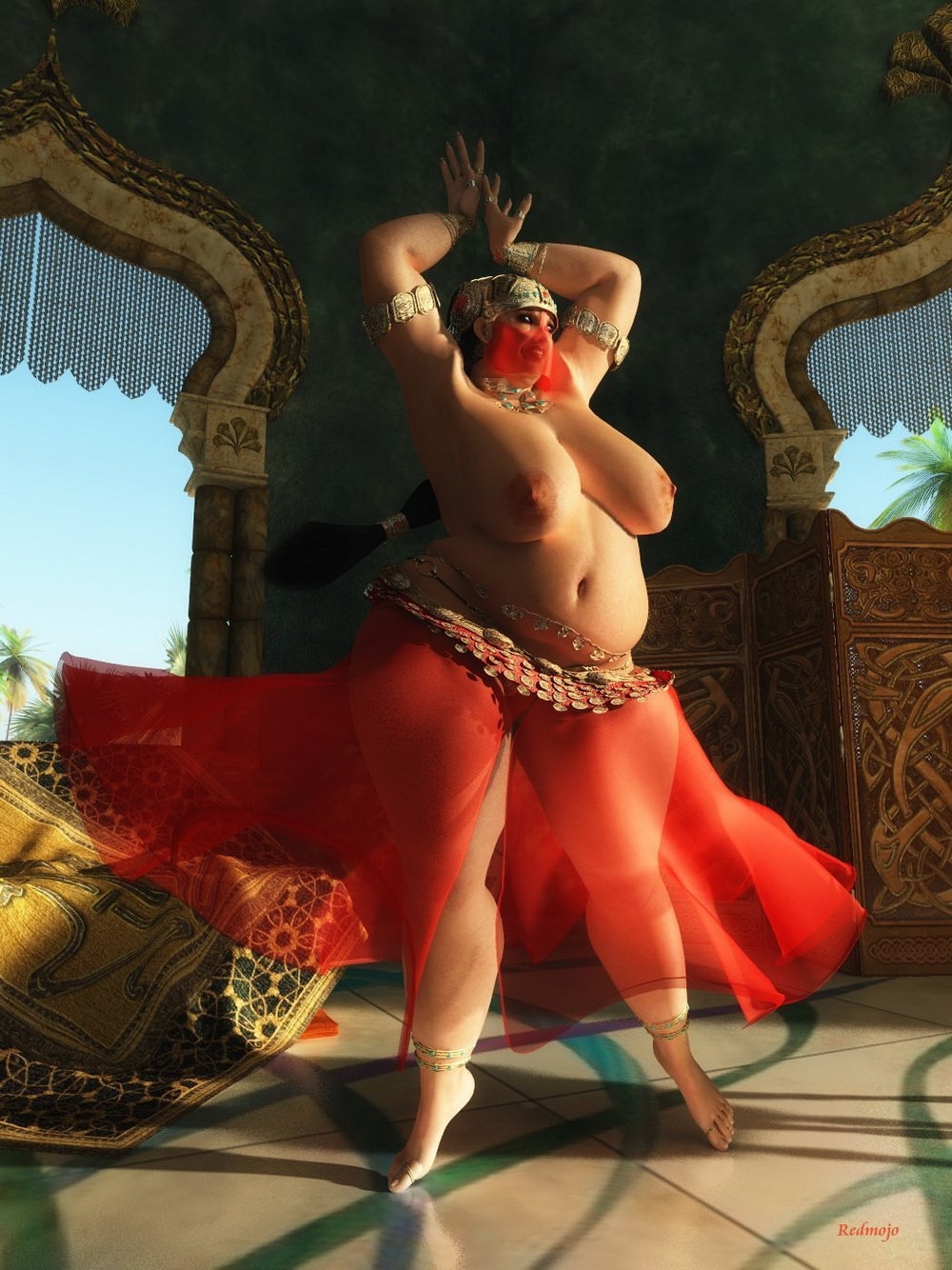 Танец живота большие сиськи