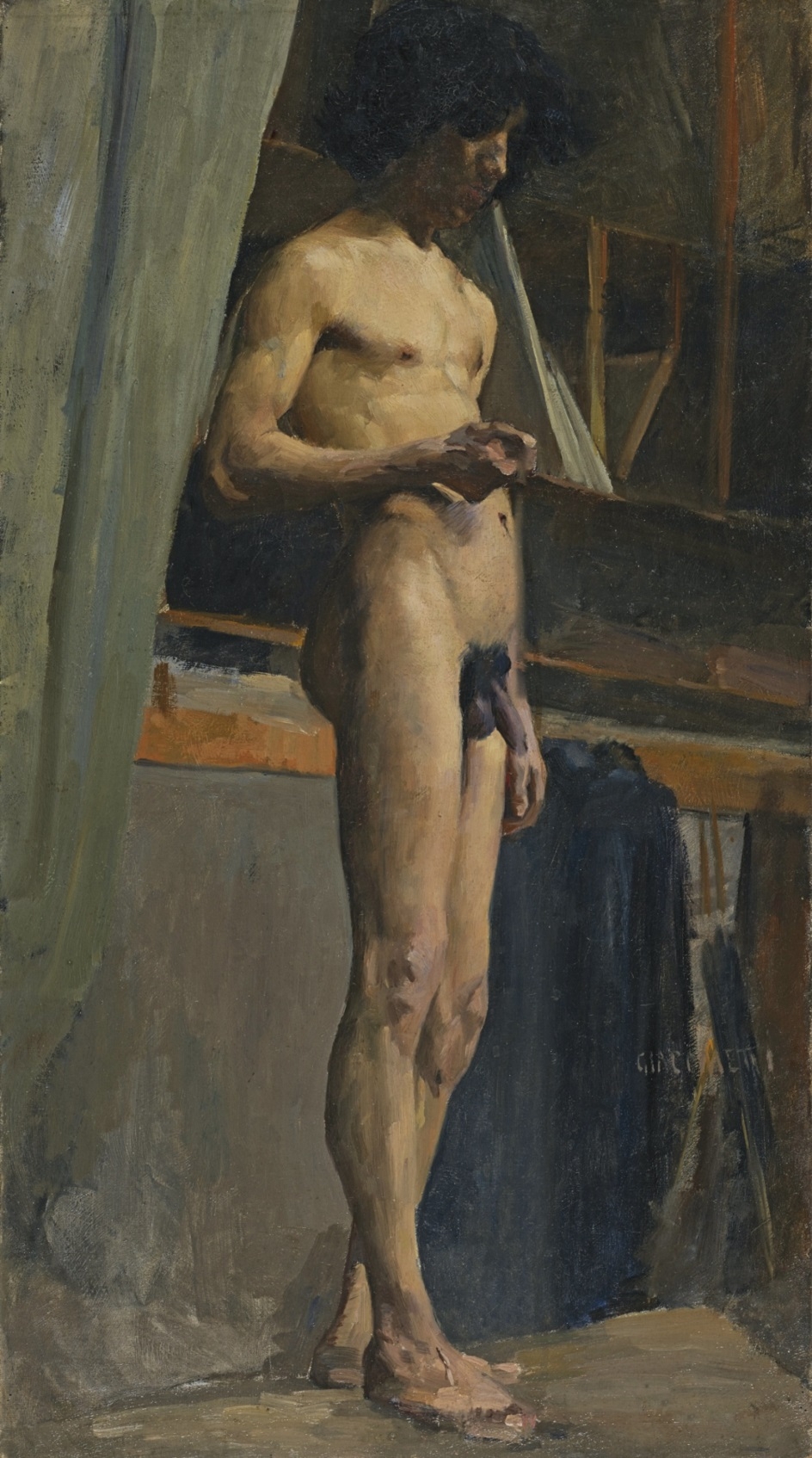 Голые парни натурщики (60 фото)