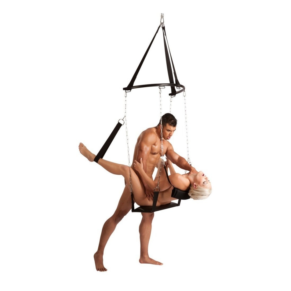 Трах девушки на качели