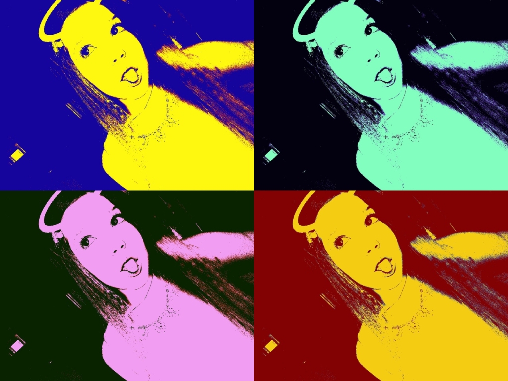 Цифровой шарж секси девушки