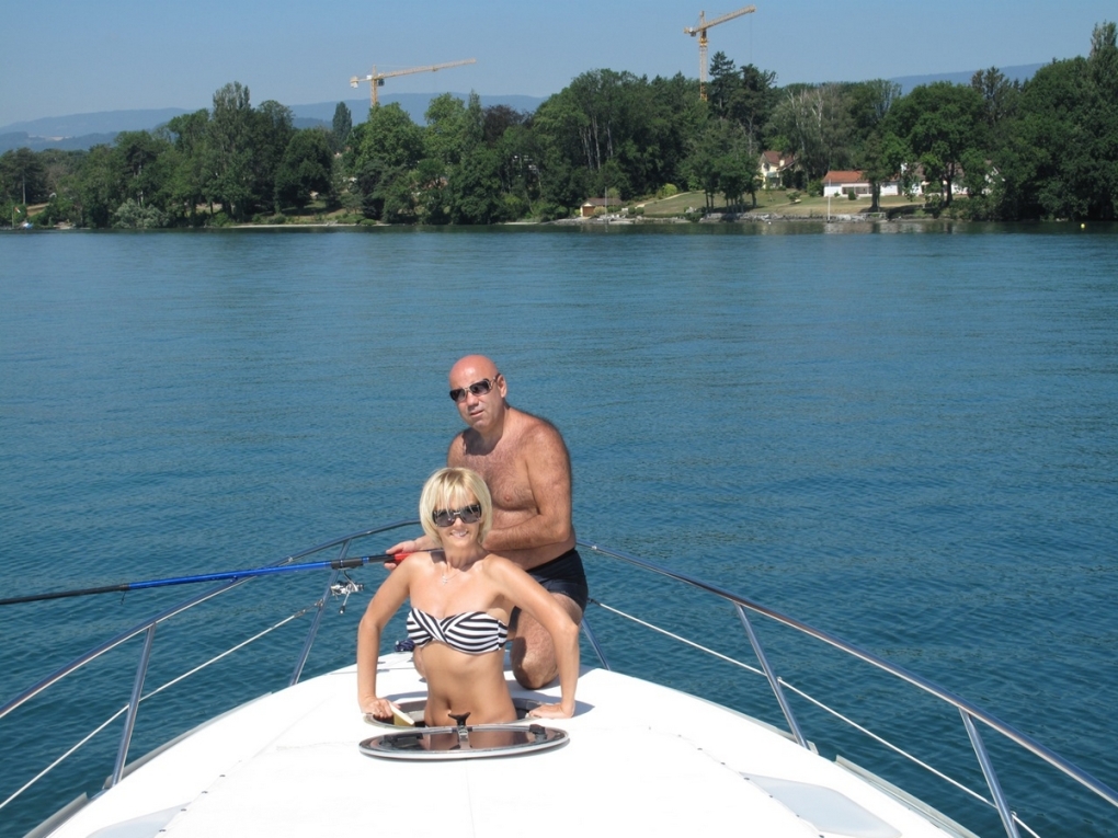 Валерия и Иосиф Пригожин на пляже