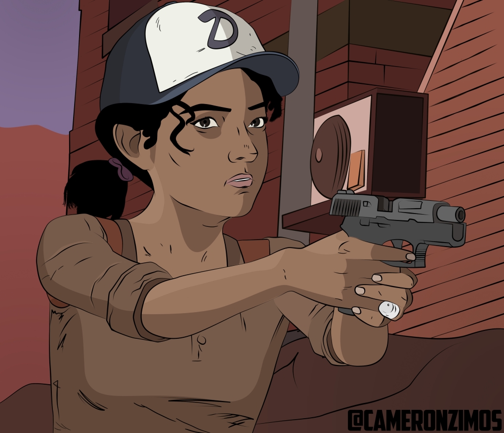 Голая взрослая Клементина арт