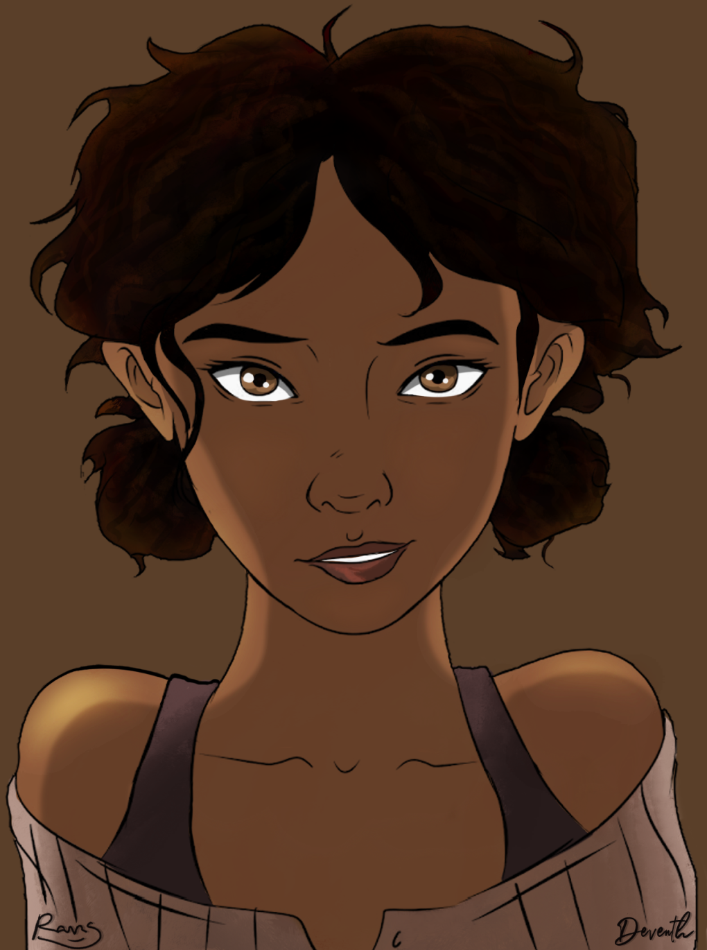 Клементина the Walking Dead горячий арт